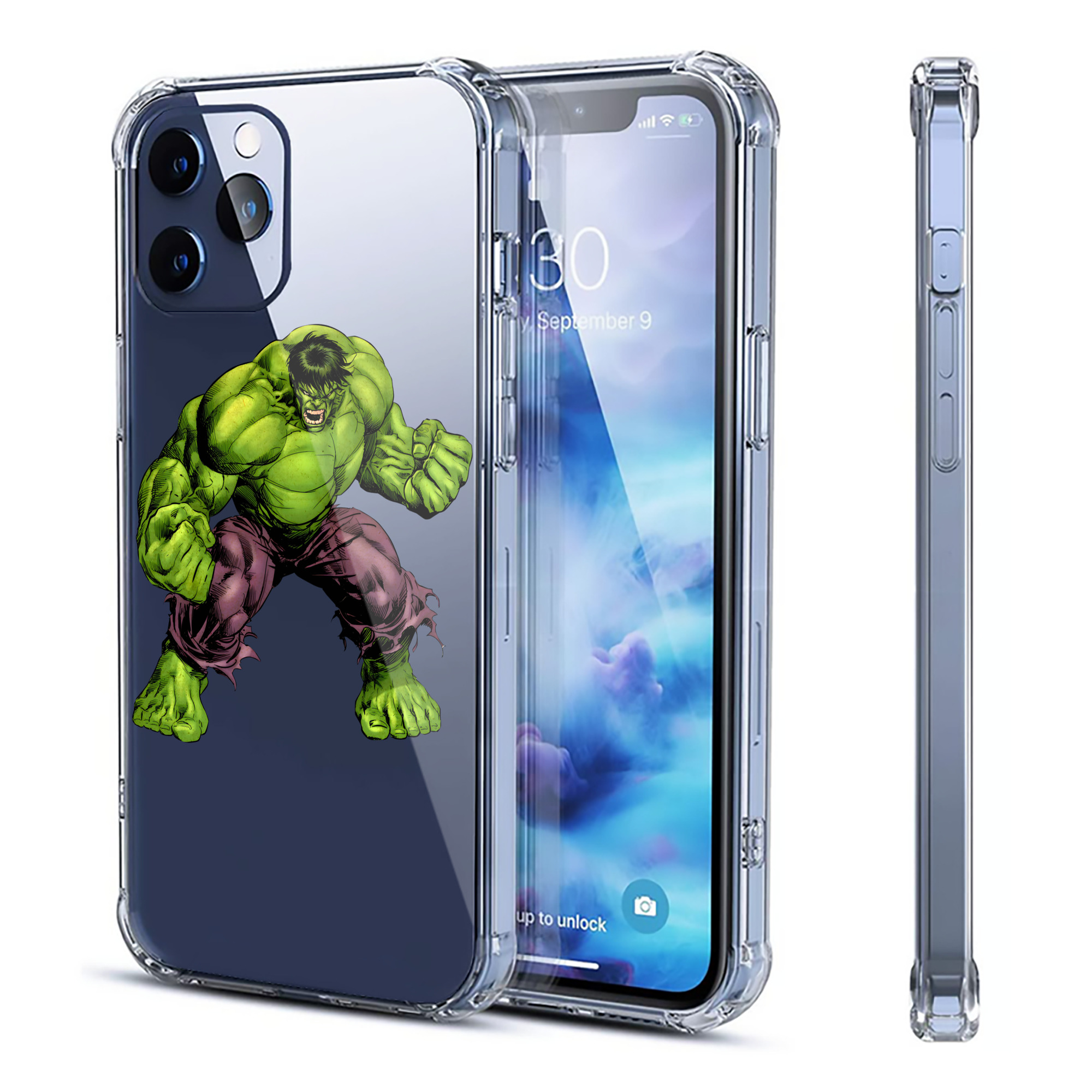 （画像用） アベンジャーズ The Avengers 【iPhone 12シリーズ対応】透明スマホケース（クリアソフトケース）